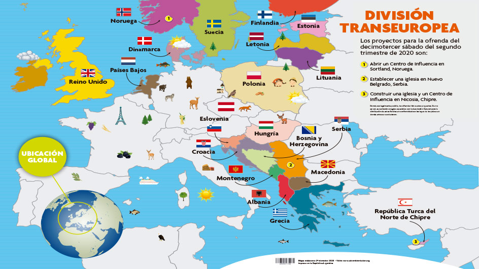 Mapa Misionero Trim Materiales Y Recursos Adventistas