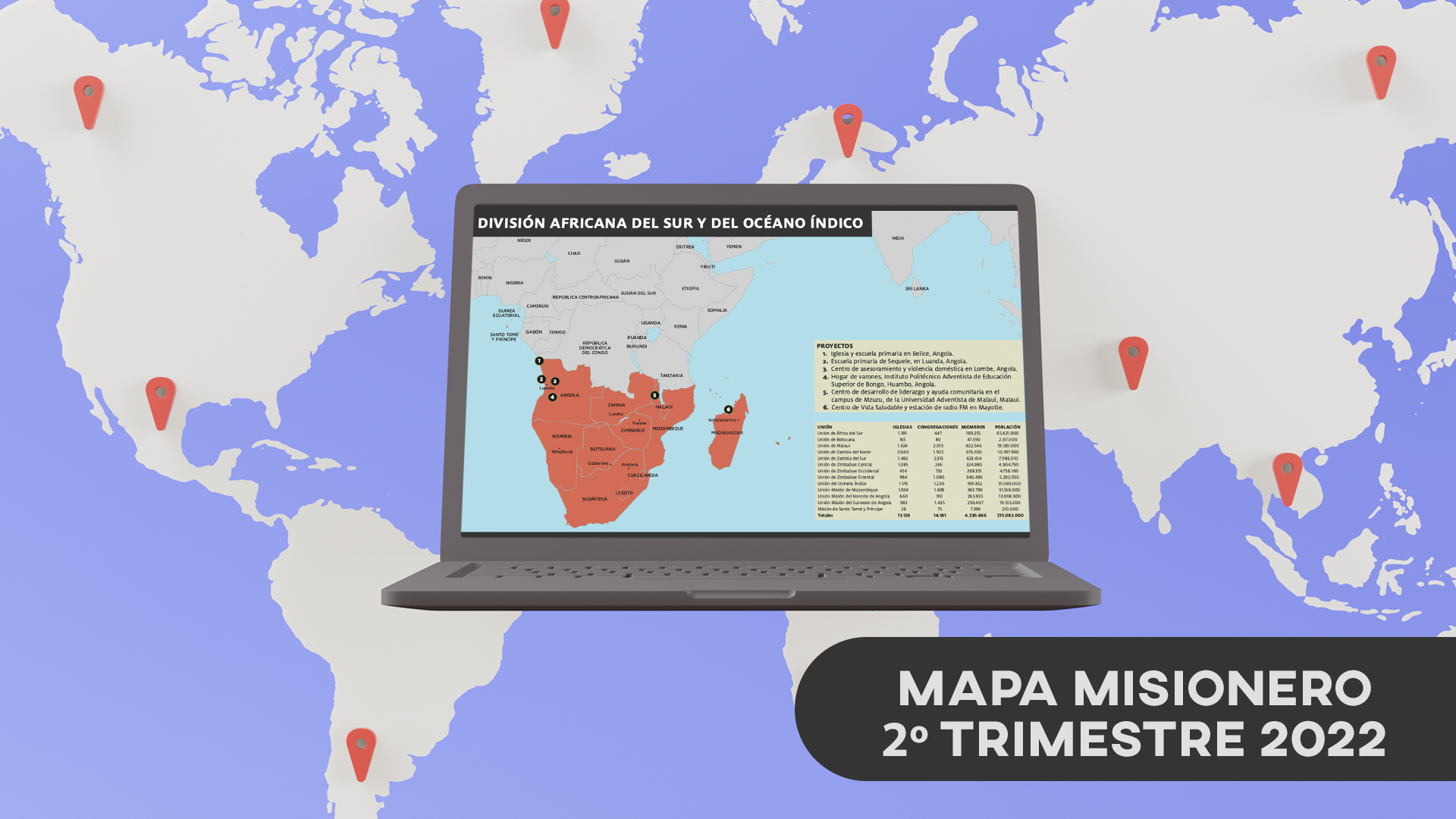 Mapa Misionero 2º Trim 2022 Materiales y Recursos Adventistas