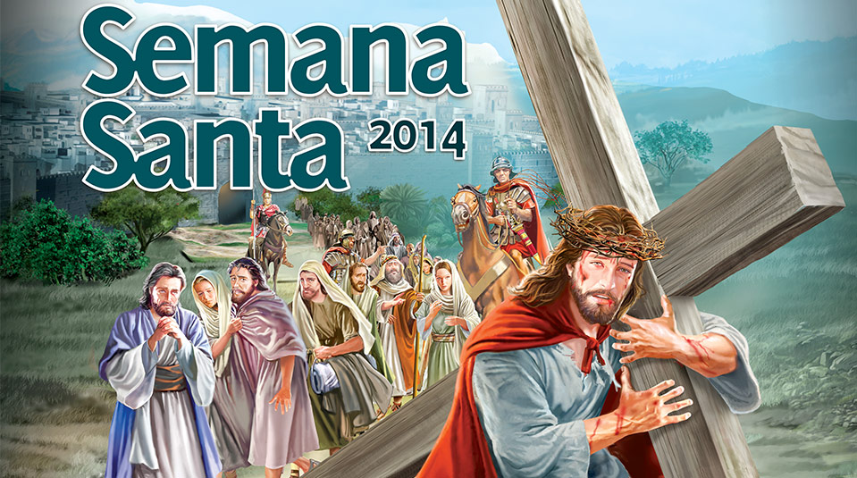 Afiche En Los Pasos De Jesús Semana Santa 2014 Materiales Y Recursos Adventistasmateriales 6018