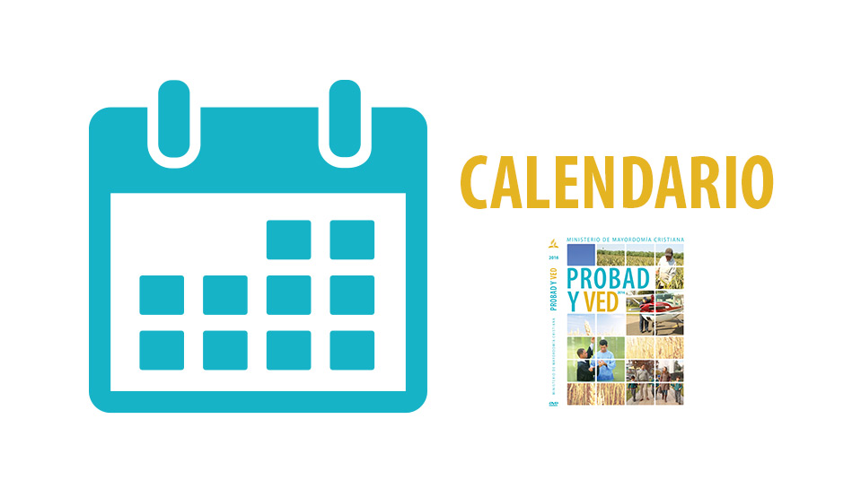 Calendario – Probad y Ved 2016