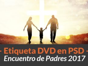 Etiqueta DVD para imprimir y PSD | Encuentro de Padres