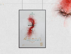 Afiche: Amor escrito con sangre| Semana Santa 2020