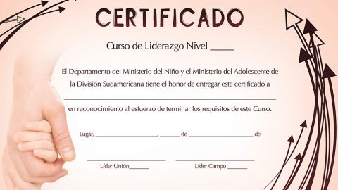 Certificado Curso de Liderazgo del Ministerio del Menor