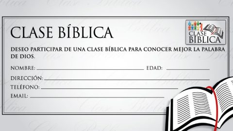 Ficha de Inscripción: Clase Bíblica
