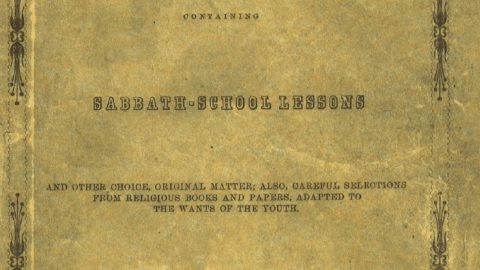 Primera lección en la historia de la Escuela Sabática (en inglés) - 160 años