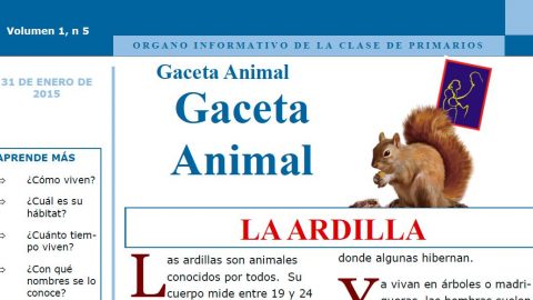 Gaceta Animal - La Ardilla 1º Trimestre 2015