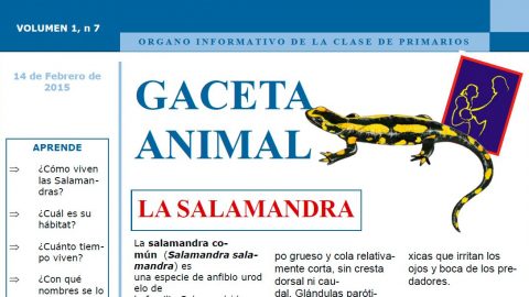 Gaceta Animal - La Salamandra 1º Trimestre 2015