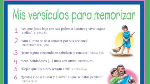 Infantes - Textos de versículos de memoria 1Trim/2015