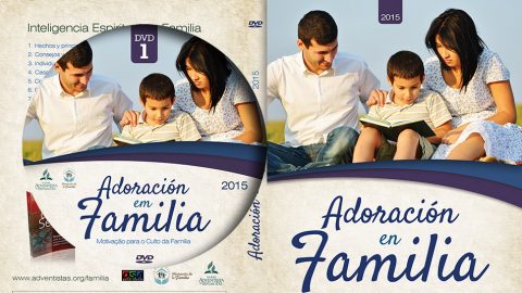 Tapa y Label del DVD: Adoración en familia 2015