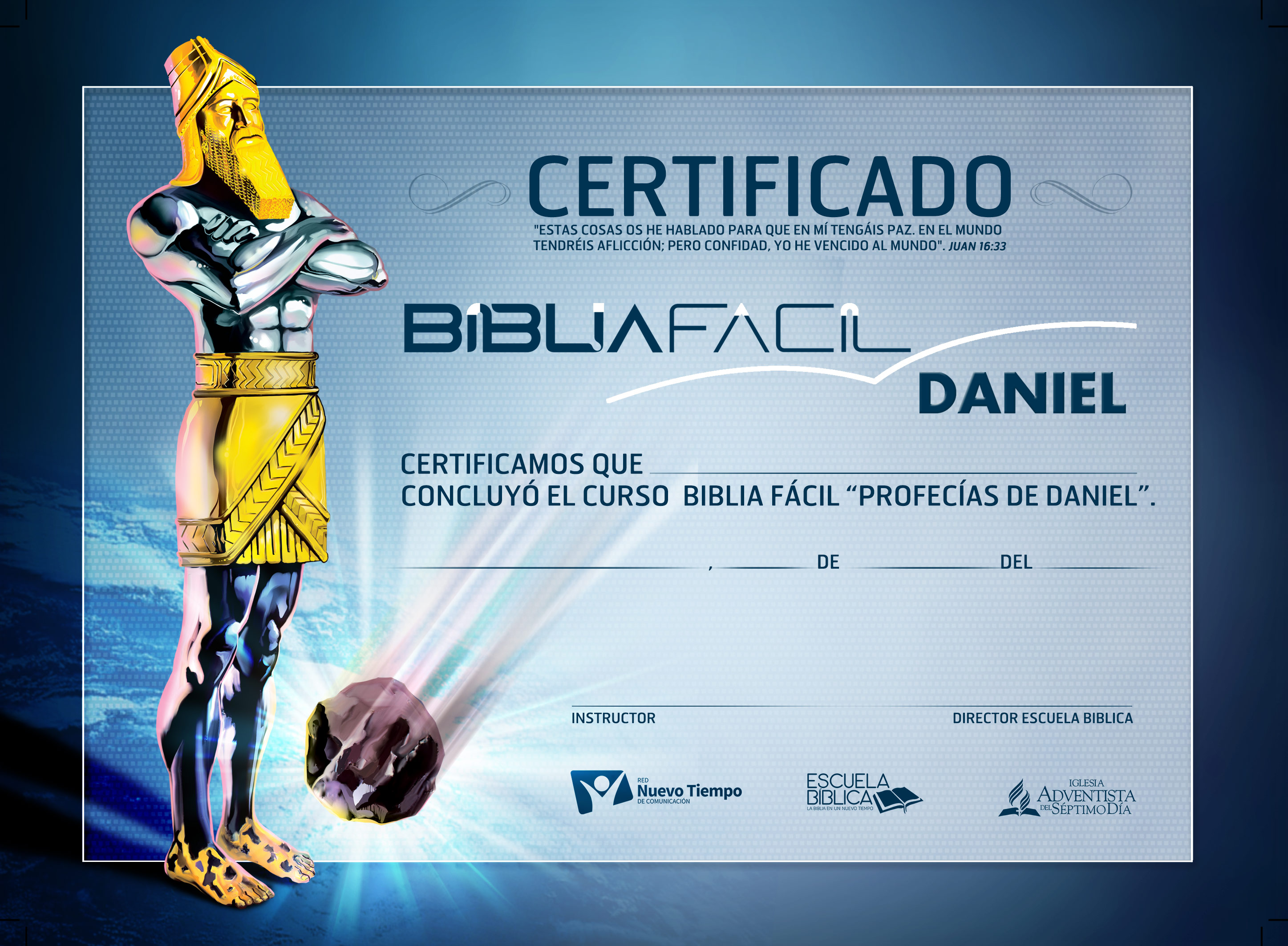 Certificado Biblia Facil Daniel Materiales Y Recursos Adventistas 7324