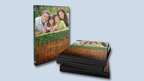Tapa para DVD para imprimir y PSD | Adoración en Familia