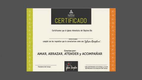 Certificado Iglesia Receptiva - 2017