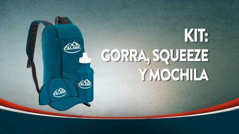 Kit Misión Caleb 2019 - gorra, mochila y squeeze