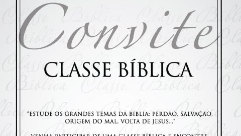 Convite: Classe Bíblica