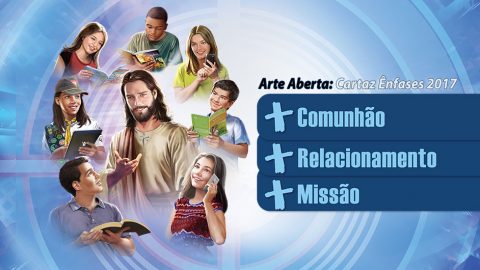 Arte aberta do cartaz de Ênfases 2017 - Ministério do Adolescente