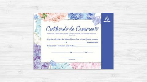 Certificado de Casamento - Ministério da Família