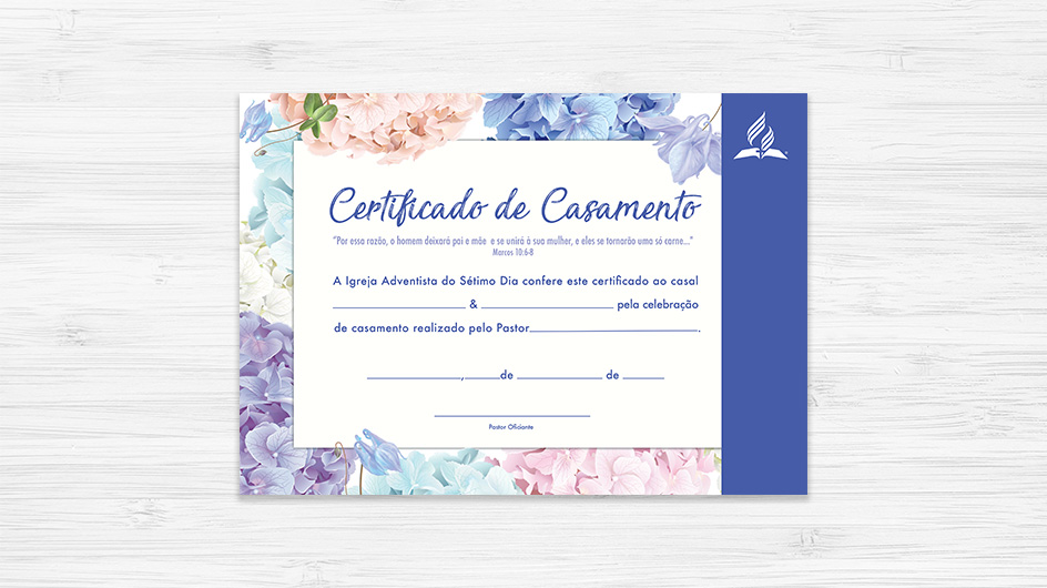 Certificado De Casamento Minist Rio Da Fam Lia Downloads De Materiais Adventistas