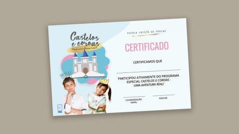 Certificado | Escola Cristã de Férias 2021