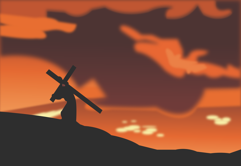 Jesus carregando a cruz