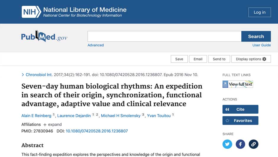 Seven-day human biological rhythms: An expedition in search of their origin, synchronization, functional advantage, adaptive value and clinical relevance