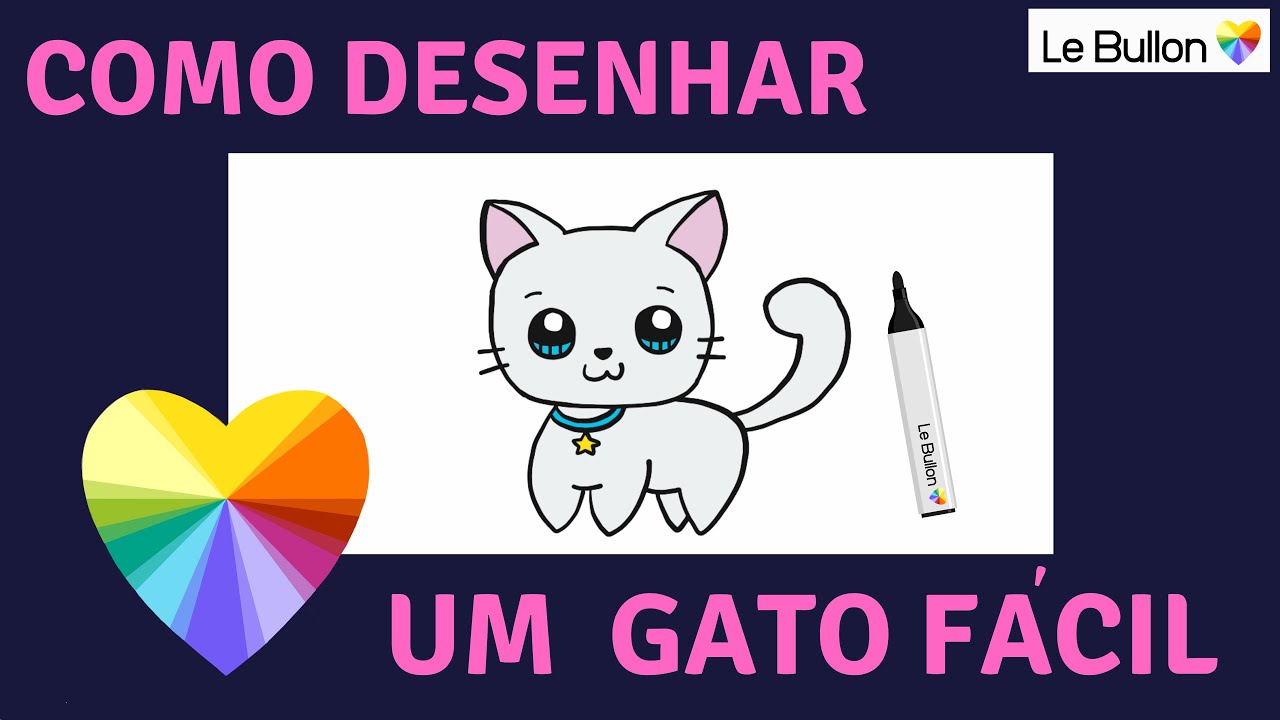 COMO DESENHAR UM GATO FÁCIL 