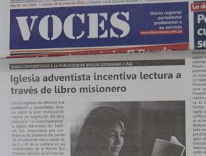 Prensa destaca campaña de lectura de los adventistas en la selva peruana