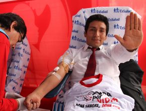 Alcalde felicita campaña de donación de sangre Vida por Vidas