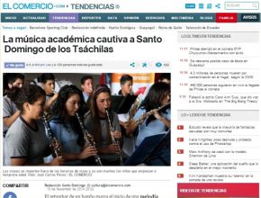 Prensa nacional pondera trabajo de Orquesta Sinfónica del Colegio Adventista del Ecuador