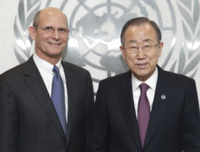 Presidente de la Iglesia Adventista mundial se reúne con el secretario de la ONU
