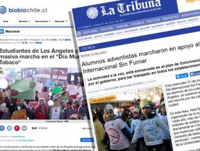 Prensa destaca masiva marcha en contra del tabaco en Chile