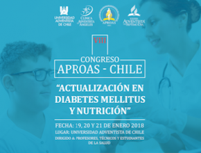 Profesionales adventistas realizarán Congreso Nacional sobre Diabetes Mellitus y nutrición