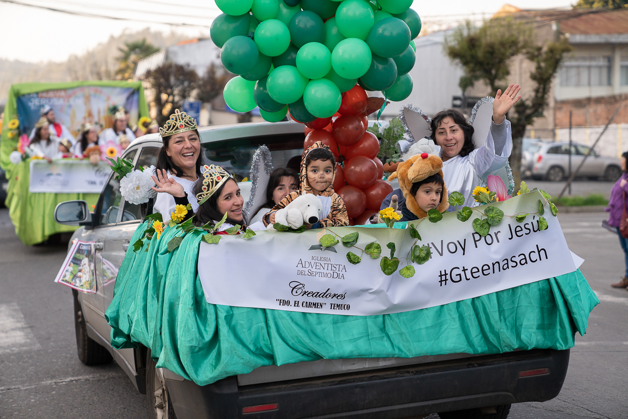 En Temuco con caravana aleg rica se conmemor d a del ni o y del