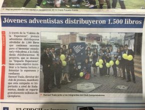 Impacto Esperanza generó respuesta en medios escritos de Riobamba, Ecuador