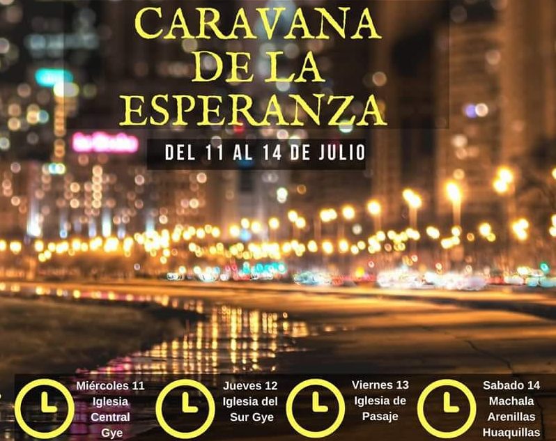 Sur del Ecuador se prepara para caravana Esperanza para la