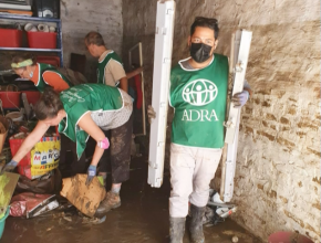 Iglesia Adventista proporciona ayuda integral a víctimas de inundaciones en Europa