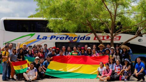 Delegación de Bolivia viaja tres días para evento de voluntariado en Brasil