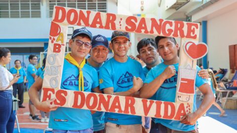 Voluntarios de Misión Caleb superan la meta de donación de sangre para abastecer banco de sangre