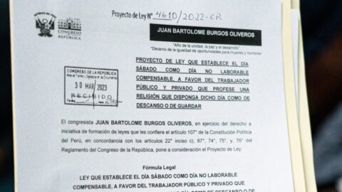 Proyecto de ley que establece el día sábado no laborable compensable es aprobado por la Comisión de Trabajo del Congreso en Perú