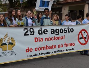 Ação de combate ao fumo vira notícia em jornal da Globo