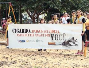 Projeto Viva mais vida realiza passeata contra o cigarro