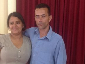 Gilmar Silva e a esposa Edivania são membros atuantes da igreja em Gouveia 
