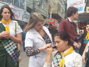 Desbravadores de Rio Grande arrecadam cabelo para organização Cabealegria