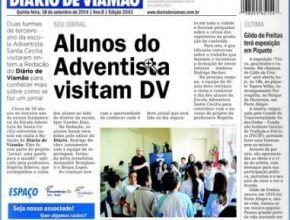 Alunos da Escola Adventista de Santa Cecília visitam a redação do Diário de Viamão