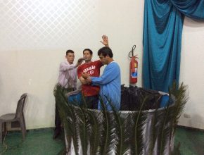 Batismo aconteceu no encerramento do evento