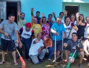 Calebes reformam casa de idoso em Canoas (RS)