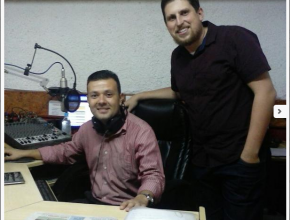 O jornalista Tardelli Portela e o pastor João Pallú serão os apresentadores do programa bíblico. Foto: Danilo Santos. 