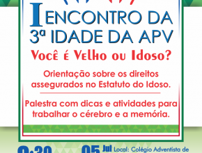 Programa especial para idosos acontece esse domingo (05) em São José dos Campos