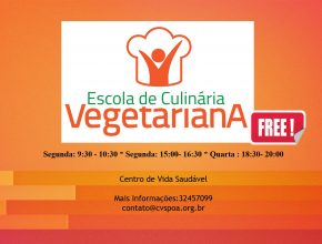 Escola de Culinária Vegetariana abre vagas em Porto Alegre