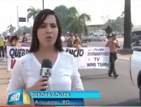 Rede Globo de Ariquemes-RO faz cobertura do Quebrando o Silêncio