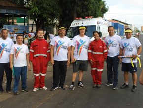 Administradores e demais pastores da igreja no sul do Maranhão e a equipe de pronto socorro do Hospital Adventista de Belém